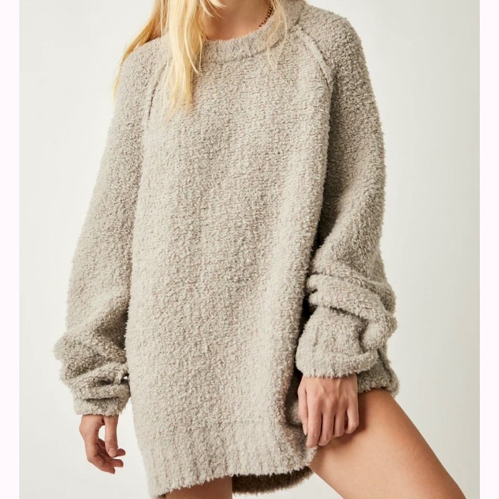 Free People Teddy Bear Tunic Sweater